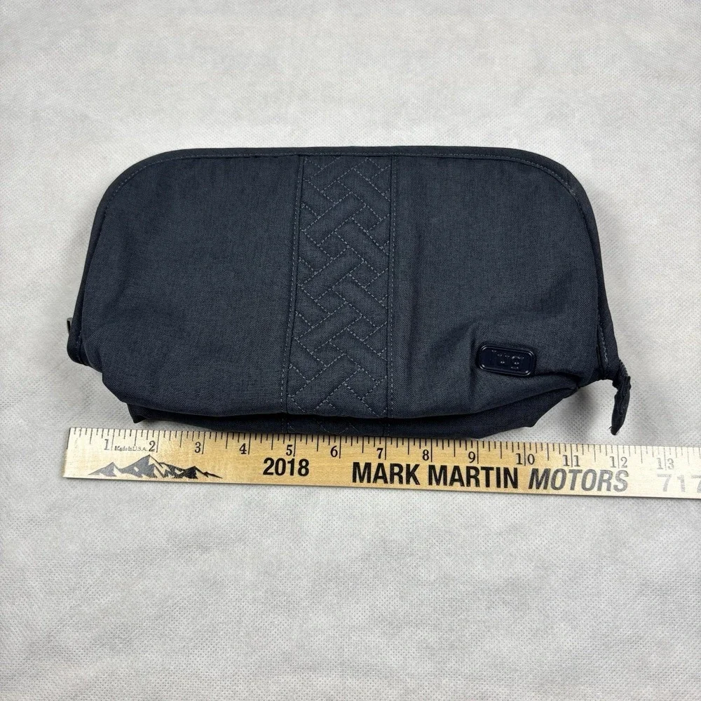 Lug Flash Cosmetic Case Dark Blue Travel Bag Clear‎ Pockets